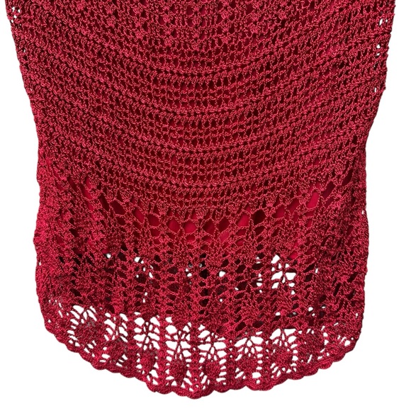 Talbots Vibrant Red Knit Top Size L - Picture 6 of 7